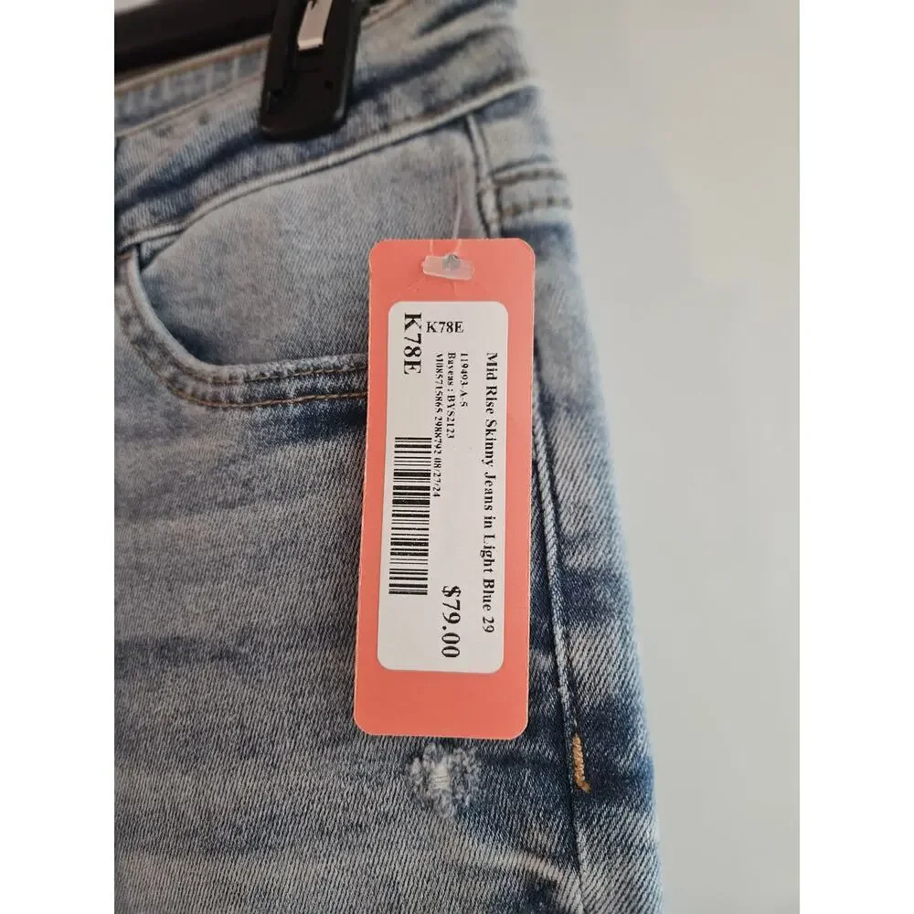 Brand New Women's Bayeas Perfect Stretch High Rise Skinny Jeans Size 29 - Picture 7 of 7